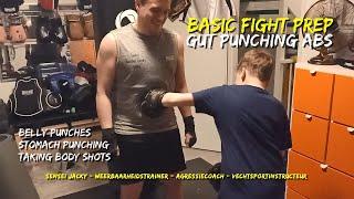 Eating Body Shots  Gut Punching Abs  Basic Fun Fight Prep Stomach Punching  Belly Punches
