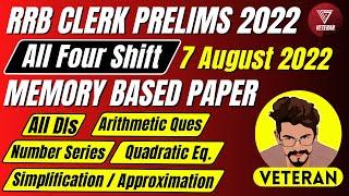 IBPS RRB Office Assistant Prelims 2022 Memory Based Paper  RRB Clerk 2022  Yashraj Singh Chauhan