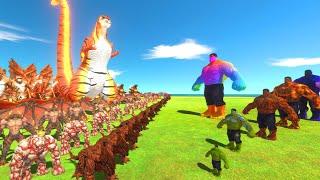 Hulk Of Evolution VS Orange Team - Animal Revolt Battle Simulator