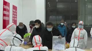 武汉建方舱医院收治轻度新型肺炎患者