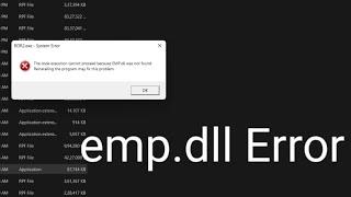 How to Fix RDR 2 pc Error emp.dll  Link in the description