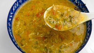 Chicken & Vegetable Soup Recipe  Eggless  سوپ مرغ و سبزیجات مخصوص زمستان ،Winter Soup