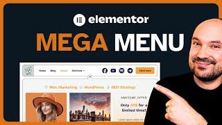 Elementor Mega Menu Tutorial  Without Plugin  Just Elementor PRO