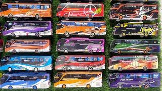 Miniatur bus telolet Bus Nusantara Bus Aneka Bintang Bus Gunung Harta 153