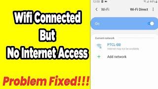 How To Fix Wifi Connected But No Internet Access On Android 2022