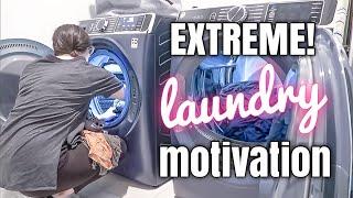 ALL DAY LAUNDRY ROUTINE  EXTREME LAUNDRY MOTIVATION  WEEKLY LAUNDRY ROUTINE