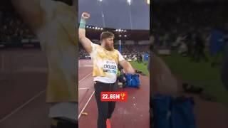 First Place in Zurich Diamond League #olympics #shotput #strength