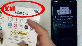   Apple Gift Card Scam 