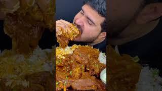 Spicy mutton curry+shawarma #mukbang #boticurry #eatingshow #muttonboti #bhfyp #foodchallenge
