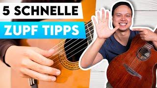 Zupfen auf der Gitarre  5 Einfach Tipps für die Zupfhand