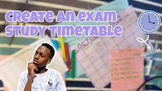 How to create the PERFECT revision timetable  realistic exam schedule  I AM KOKETSO