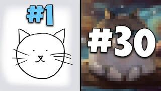 Drawing 30 Cats for 30k Subs