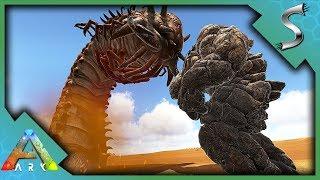 ROCK ELEMENTAL TAMING ROCK GOLEM VS ALPHA DEATHWORM FIGHT - Ark Survival Evolved S4E126