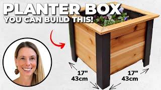 YOU Can BUILD This STUNNING Raised Planter Box   DIY Woodworking