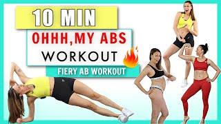 ABS ON FIRE  10 Minute Ab Workout NO EQUIPMENT