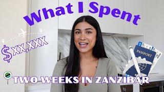 What I spent on a two week holiday to Zanzibar