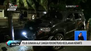 Rekonstruksi Kecelakaan Setnov Polisi Pakai Alat Canggih