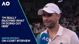 Grigor Dimitrov On-Court Interview  Australian Open 2024 Second Round