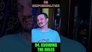 DM Responsibilities Part 4- #dnd #dm #short #shorts #dndshorts #dmtips #prep #rules #ruleslawyer