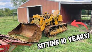 $500 Allis Chalmers Track loader. Sitting for MANY years  Will IT RUN??
