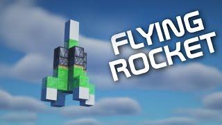 EASY Working Flying Rocket Tutorial For Minecraft....