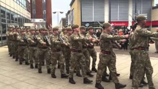 Royal Anglian Regiment 1st Battalion - Harlow Freedom Parade - 22 October 2015