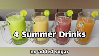 4 نوشیدنی سالم مخصوص فصل تابستان - بدون شکر