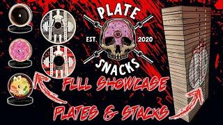 Plate Snacks Showcase plates and weight stacks