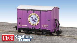 Purple Moose New OO-9 box van now available from PECO Great Little Trains