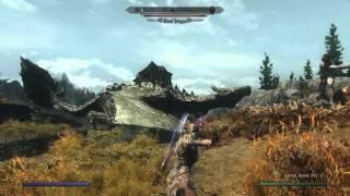 Skyrim Bella Conquers a Dragon and Three Giants