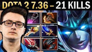 Phantom Assassin Gameplay Miracle with 21 Kills and Khanda - Dota 7.36