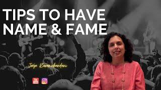 How to Achieve Name & Fame?  Tips to be Famous - AstroNumerologist-Jaya Karamchandani