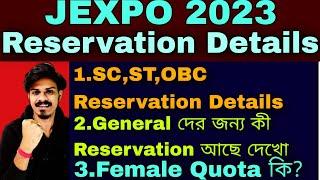 JEXPO Reservation Details 2023  Jexpo Reservation for General  Jexpo District Quota & Female Quota