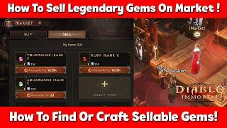 How To Sell Normal & Legendary Gems On Market In Diablo Immortal
