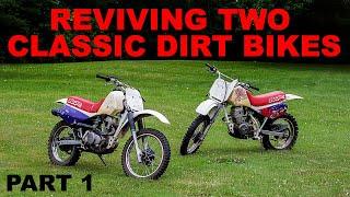 Fixing a Pair of Honda Dirt Bikes