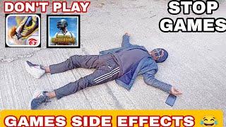 BGMI or FREEFIRE Side effects funny video  #short