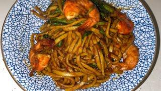 Masak Apa Masak Mystyle - Mee Goreng Chili hidup UdangFried Noodles with prawns fresh chili’s