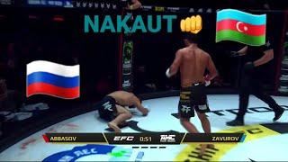 AZƏRBAYCAN VS DAQISTAN MMA QAYDASIZ DÖYÜŞ NƏRİMAN ABBASOV VS ŞAMİL ZAVUROV