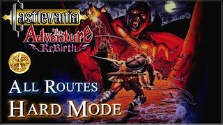 Castlevania The Adventure ReBirth Wii - Walkthrough  All Routes & Bosses  Hard & Normal Style