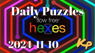 Flow Free Hexes - Daily Puzzles - 2024-11-10 - November 10th 2024