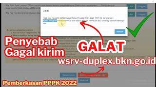 Penyebab galat gagal kirim DRH karena wsrv-duplex.bkn.go.id pada pemberkasan pppk guru 2022