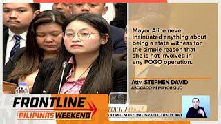 Preliminary investigation ng DOJ laban kay Bamban Mayor Alice Guo gumugulong na  Frontline Weekend