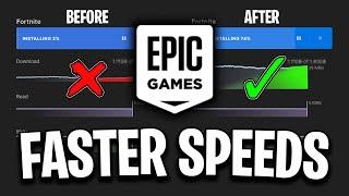 How To FIX Epic Games Launcher Slow Download Speed Faster Downloads