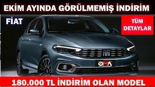 FİAT EKİM FİYATLARINI AÇIKLADIGÖRÜLMEMİŞ İNDİRİM180.000 TL VE TÜM DETAYLAR