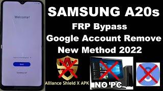 Samsung A20s FRP Bypass Android 11 Without Pc U3 U2 U4 No Alliance shield x  New Method 2022