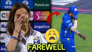 Nita Ambani started crying as Rohit Sharma said Goodbye to Mumbai Indians in farewell  MI vs LSG