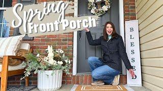 FRONT PORCH DECORATE WITH ME  SPRINGEASTER FRONT PORCH REFRESH AND STYLING IDEAS