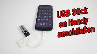 Smartphone mit dem USB-Stick verbinden - USB-Stick an Handy anschließen Daten & Bilder auf USB-Stick