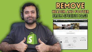 How To Remove Header and Footer From Specific Page Shopify - Beginner Tutorial