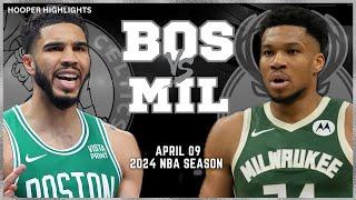 Boston Celtics vs Milwaukee Bucks Full Game Highlights  Apr 9  2024 NBA Season